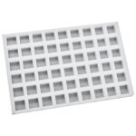 BY ORDER PASTRY SILICONE MOLD 29X19CM CHOCOFLEX SQUARE 54 POSITIONS 2.3X1.4CM PADERNO