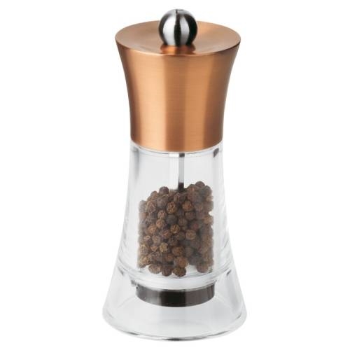 TAB-ART-69005P13.jpg BY ORDER PEPPER MILL COPPER CLEAR ACRYLIC 13CM ARTHUR KRUPP - Image 1