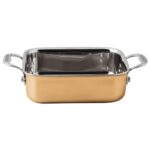 BY ORDER 15600 COPPER 3PLY BAKER RECTANGULAR 12X10X4CM PADERNO ITALY