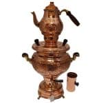 SAMOVAR COPPER 4LIT CHISEL ENGRAVED - BY ORDER