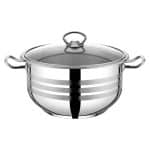 BY ORDER - APARTMENT SAUCE POT POT INOX WITH GLASS LID 24X14CM 6L UNIQUE