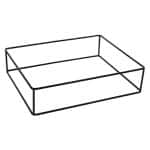 BUFFET ADVANCED WIRE BASE METAL BLACK RECTANGULAR 53X32.5X8CM ESPIEL