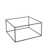 BUFFET ADVANCED WIRE BASE METAL BLACK RECTANGULAR 32.5X26.5X16CM ESPIEL