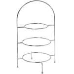 METAL STAND THREE SHELF 51CM CHROME PLATTED ESPIEL