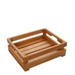 WOOD BEECH BASKET KAFASAKI G/N 1/2 32.4X26.4X10.5CM ESPIEL