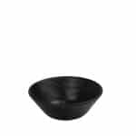MELAMINE WAVY BOWL 15CM BLACK MAT ESPIEL