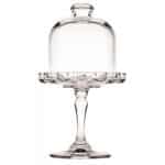 BY ORDER MINI GLASS FOOTED SERVICE PLATE 10X18.7CM ESPIEL