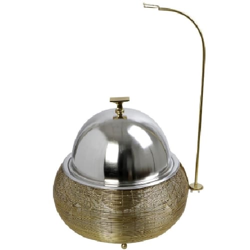 BUF-ESP-TAF106.jpg BY ORDER CHAFING DISH INOX WIRED 46X43CM 8L GOLD ESPIEL - Image 1