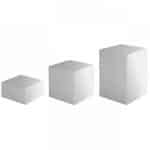 BUFFET CUBES ACRYLIC 3PCS KIT 25CM WHITE GARIBALDI