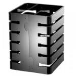 PUZZLE MULTILEVEL COLUMN 22X22X30CM BLACK GARIBALDI