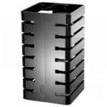PUZZLE MULTILEVEL COLUMN 22X22X40CM BLACK GARIBALDI