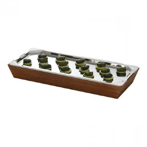 BUF-GAR-NBB20-24.jpg BUFFET COOLING TRAY WITH BAMBOO BASE 22.5X51CM GARIBALDI - Image 1