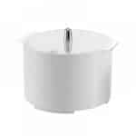 BY ORDER - BUFFET POT PLASTIC WITH LID COLOR WHITE 1.3L GARIBALDI