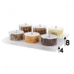 STUDIO BUFFET ORGANIZER FROST ACRYLIC LOW BASE 3X2.5L GARIBALDI