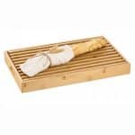 BREAD CUTTING BOARD WITH DRAINER BAMBOO WOOD 53X32CM GARIBALDI