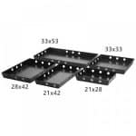 BUFFET ELLE CONTEMPORARY ALUMINIUM DISPLAY TRAY 33X53X4.5CM BLACK GARIBALDI