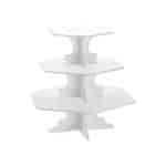 BUFFET CAKE STAND THREE LEVEL 30X30CM GREEN GARIBALDI