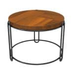 SQUILLO BUFFET RISER METAL BLACK WITH WOODEN BOARD 23X15CM GARIBALDI