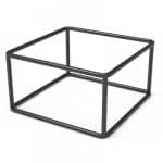 SCAMO CUBE SQUARE BUFFET RISER METAL BLACK 15X8CM GARIBALDI