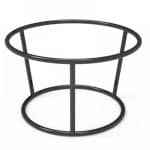 SCAMO CONE ROUND BUFFET RISER METAL BLACK 17X10CM GARIBALDI