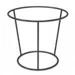 SCAMO CONE ROUND BUFFET RISER METAL BLACK 23X20CM GARIBALDI
