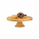 BUFFET CAKE STAND WOOD BAMBOO 25X8CM GARIBALDI