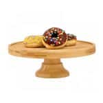 BUFFET CAKE STAND WOOD BAMBOO 35X8CM GARIBALDI