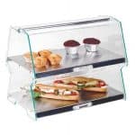 BUFFET SHOW CASE DISPLAY TWO SHELVE S/S 50X30X40CM GARIBALDI