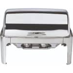CHAFING DISH RECTANGULAR ROLL TOP 304 1/1 ST/STEEL