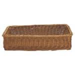 BUFFET RATTAN PLASTIC BASKET BROWN 45X30X10CM GTSA - BY ORDER