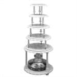 CAKE TORTA STAND CIRCLE 48X120CM MARTELLATO