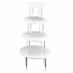 CAKE STAND ROUND COLUMN MARTELLATO