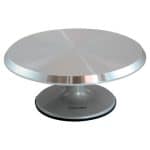 PASTRY ROTATING CAKE STAND ALUMINUM 29X10CM MARTELLATO ITALY