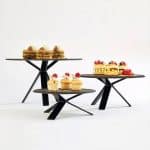 BUFFET STAND METAL WITH BLACK ANTI-SLIDE COATING 8CM PADERNO - BY ORDER - Image 2