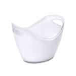 CHAMPAGNE BUCKET OVAL WHITE 35X26X26CM ACRYLIC ESPIEL