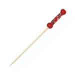 BAMBOO PICK RED HEAD 12CM 1X100