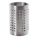 CUTLERY POT CYLINDER WITH HOLES 12X14CM INOX GTSA