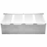 CONDIMENT DISPENSER INOX 4 COMPARTMENT