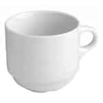 STACKABLE PORCELAINE TEA CUP 22CL