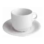 STACKABLE PORSELAINE ESPREESO SAUCER 12CM