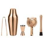 COCKTAIL MIXOLOGY INOX COPPER LOOK SET - 5PCS