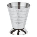 COCKTAIL MEASURING CUP INOX MIRROR 3-6CL PADERNO