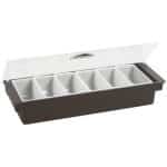CONDIMENT DISPENSER 6 COMPARTMENTS PLASTIC 24-5966 PADERNO