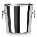 CHAMPAGNE BUCKET RING HANDLES 24CM 2 BOTTLES INOX 18-10 SUPREMINOX