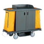 BY ORDER HOUSEKEEPING  CART TROLLEY PLASTIC CLOSED TYPE WITH TWO BAGS 154X54X130CM WAS GERMANY