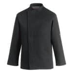 EGO CHEF JACKET COMFORT BLACK MEDIUM 65-35 COTTON ITALY