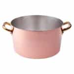 SAUCEPOT COPPER 2HANDLES 28CM AGNELLI - ITALY
