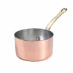 BY ORDER COPPER TINNED LITTLE SAUCE PAN ONE HANDLE 12X7.5CM 85CL AGNELLI-FASA ITALY