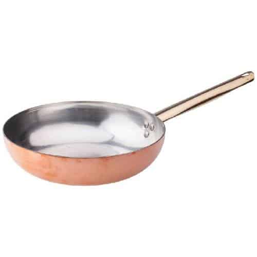 COO-AGN-ALCU111B28.jpg FRYPAN SAUTE PAN COPPER 28CM AGNELLI-FASA ITALY - Image 1