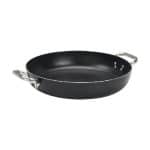 OMELETTE PAN ALBLACK ALUMIN 2 HANDS NON STICK  28 X 6CM ALBLACK 3MM AGNELLI - ITALY